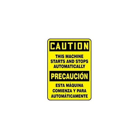 BILINGUAL Safety Sign  SPANISH SBMEQM721VP